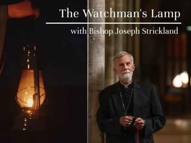 Kadras i\u0161 vyskupo Juozapo Striklando tinklalaid\u0117s \u201eSargo \u017eibintas\u201c